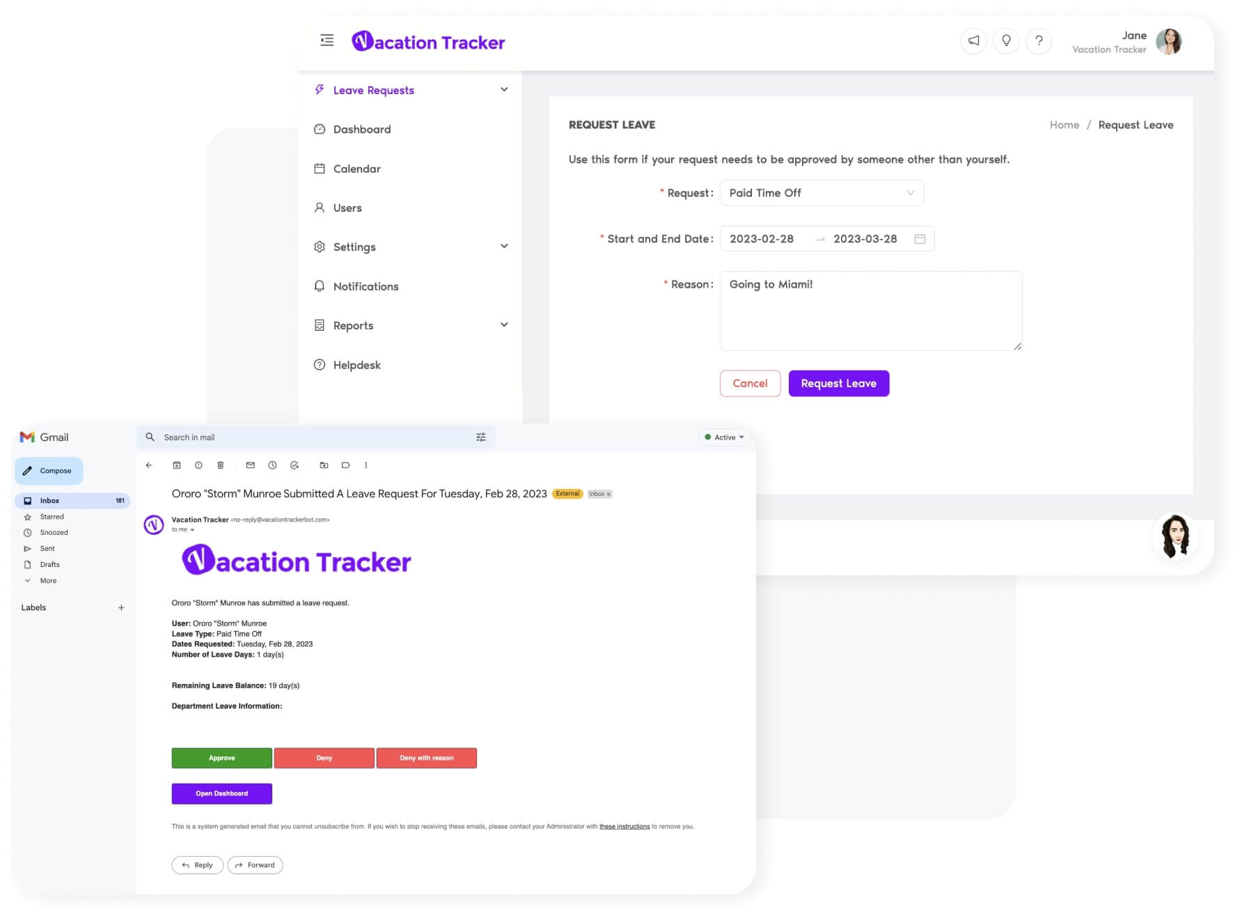 All your leave data in one place