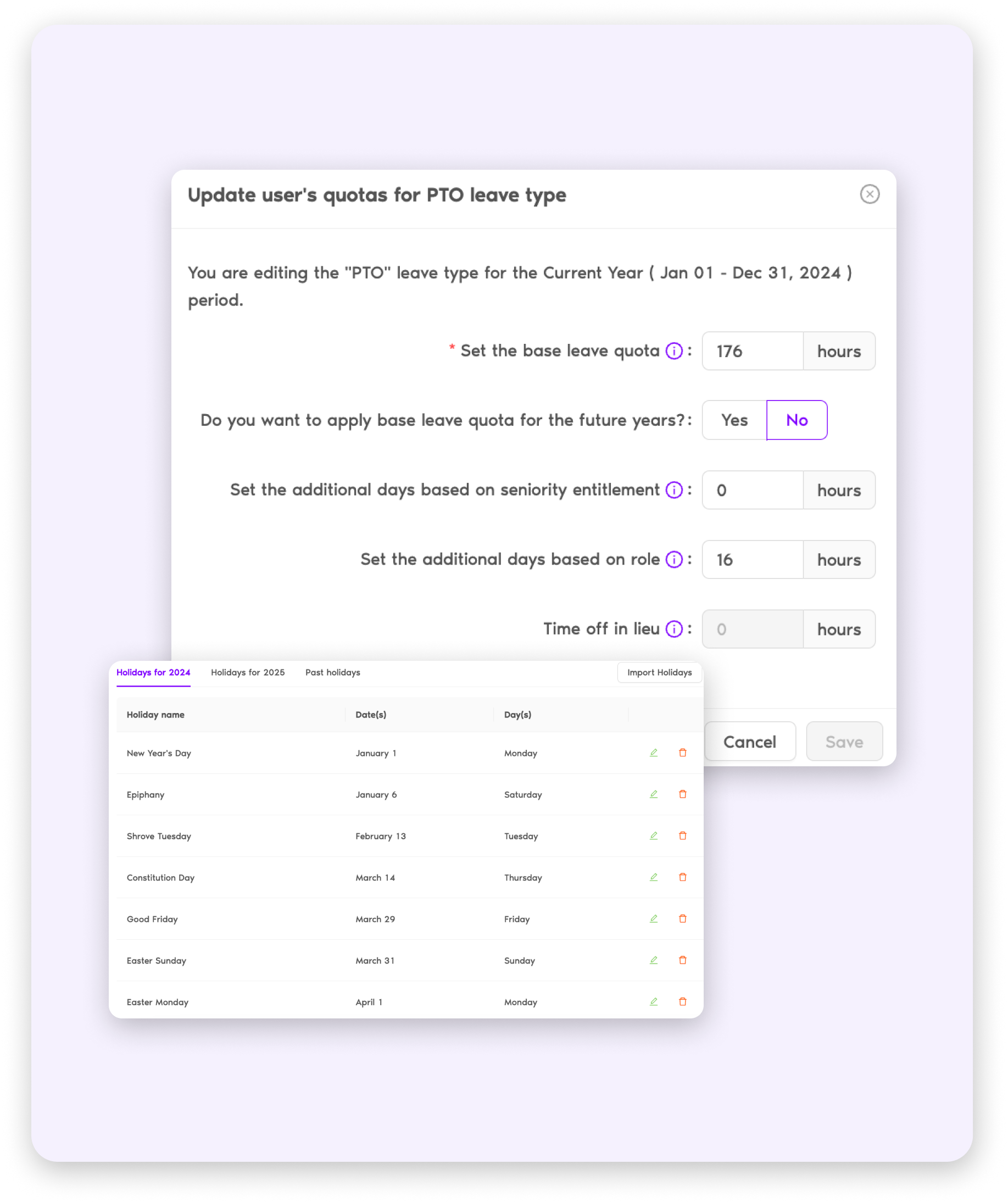 Tailor Leave Policies by Location