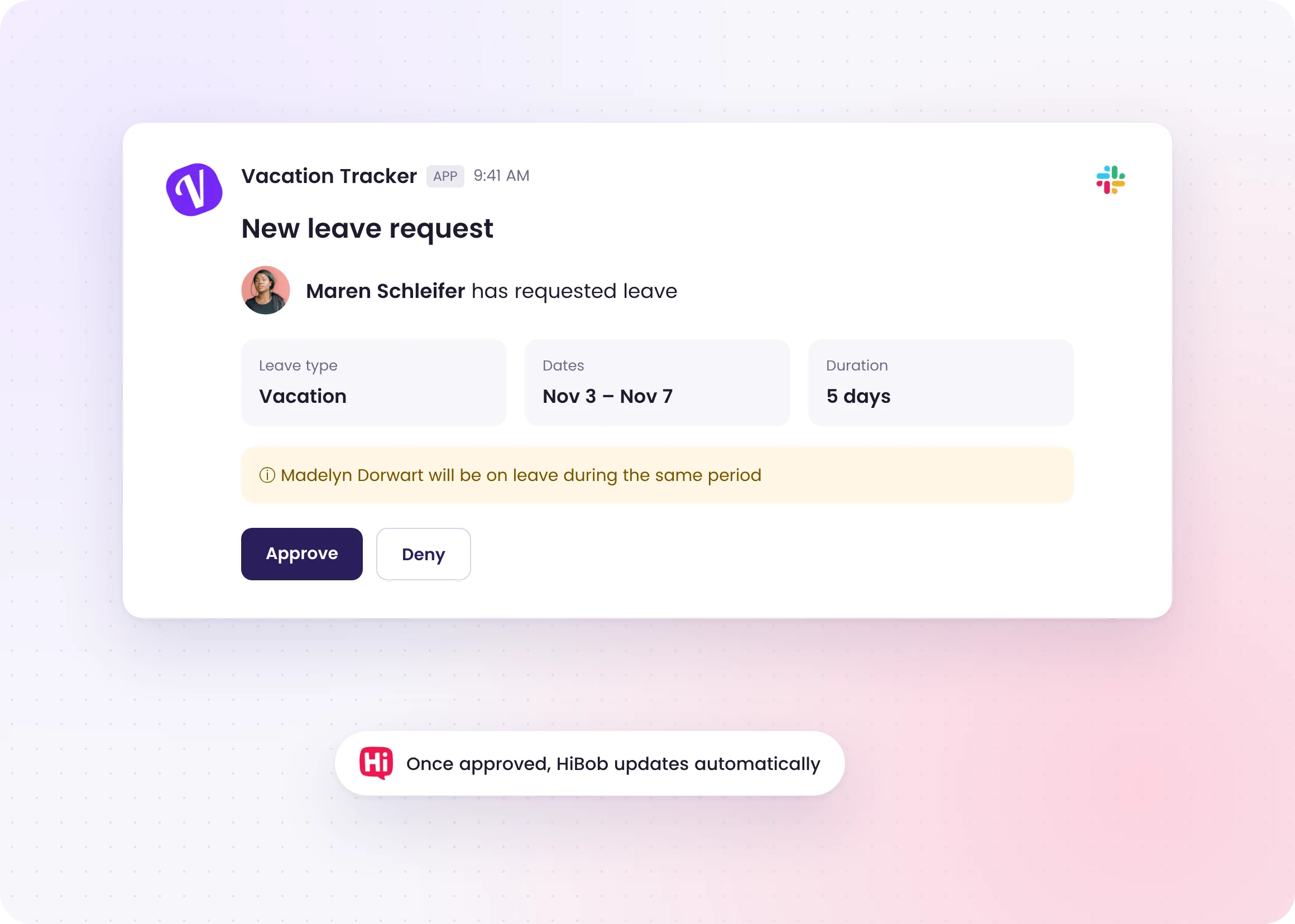 Give Distributed Teams a Clear View of Who's Away