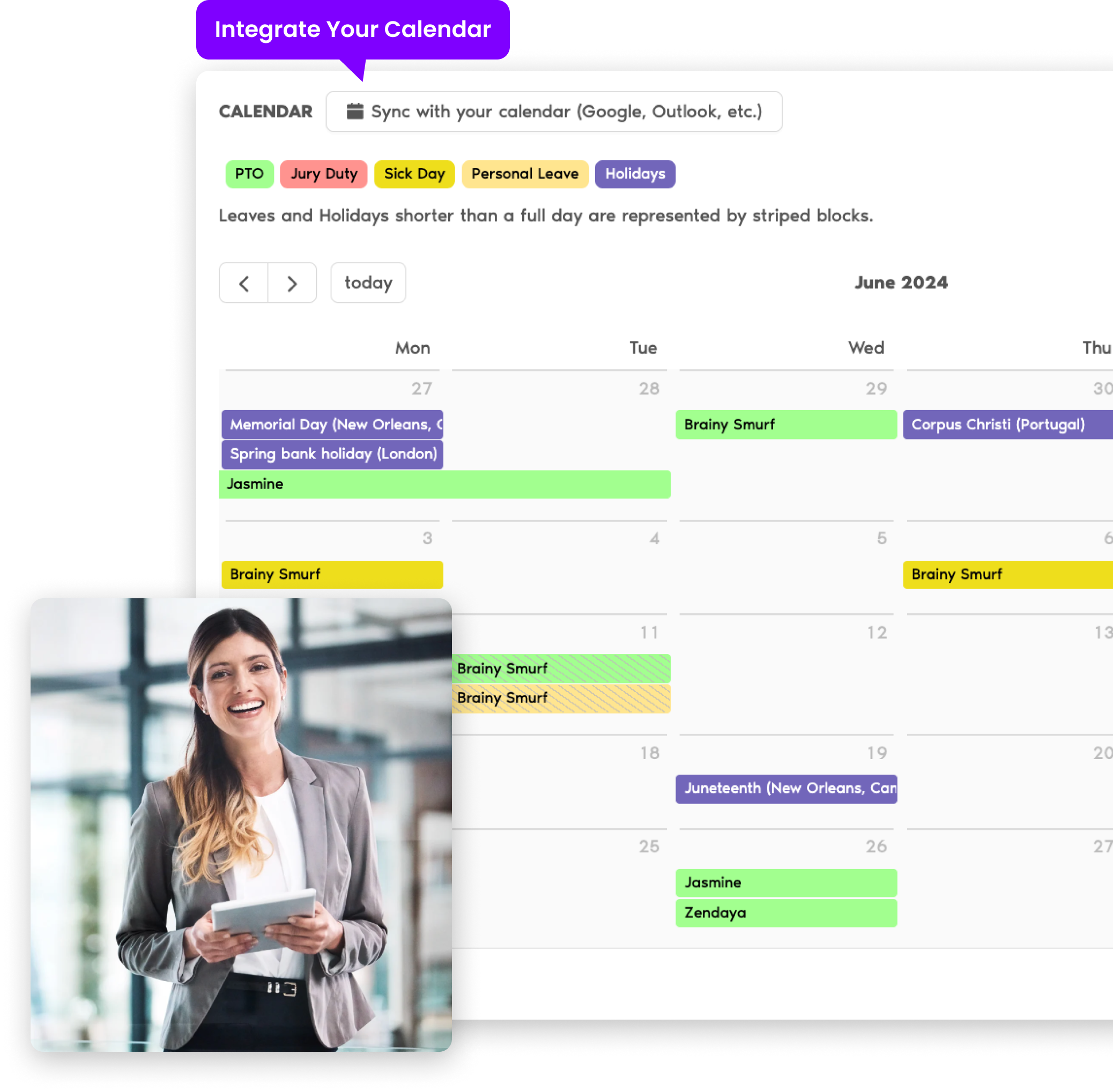 Increase team visibility and avoid scheduling conflicts