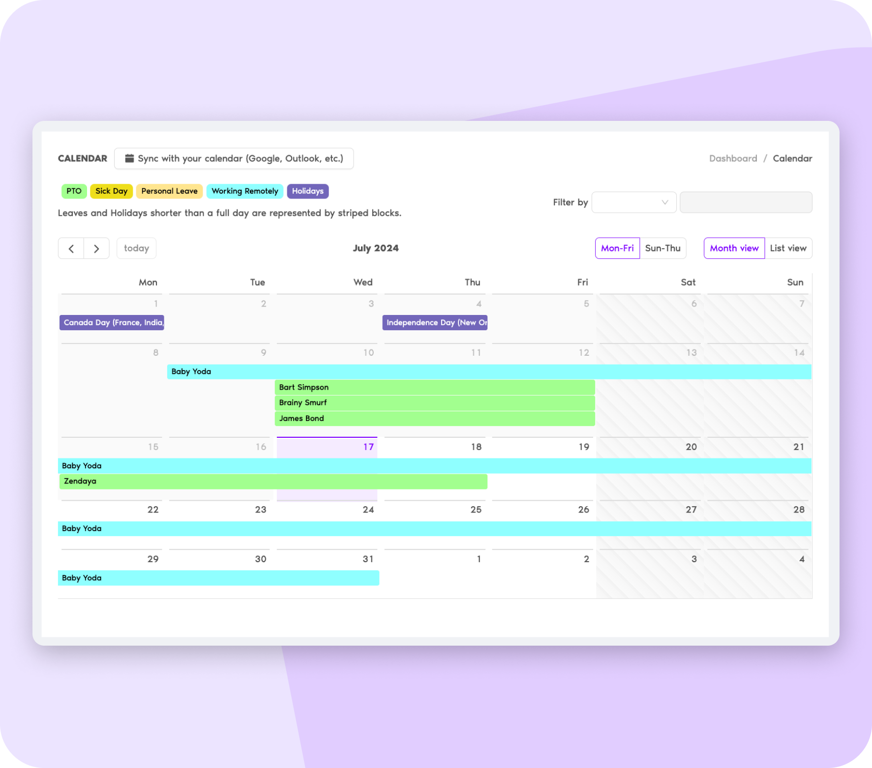 Plan ahead with accurate leave data