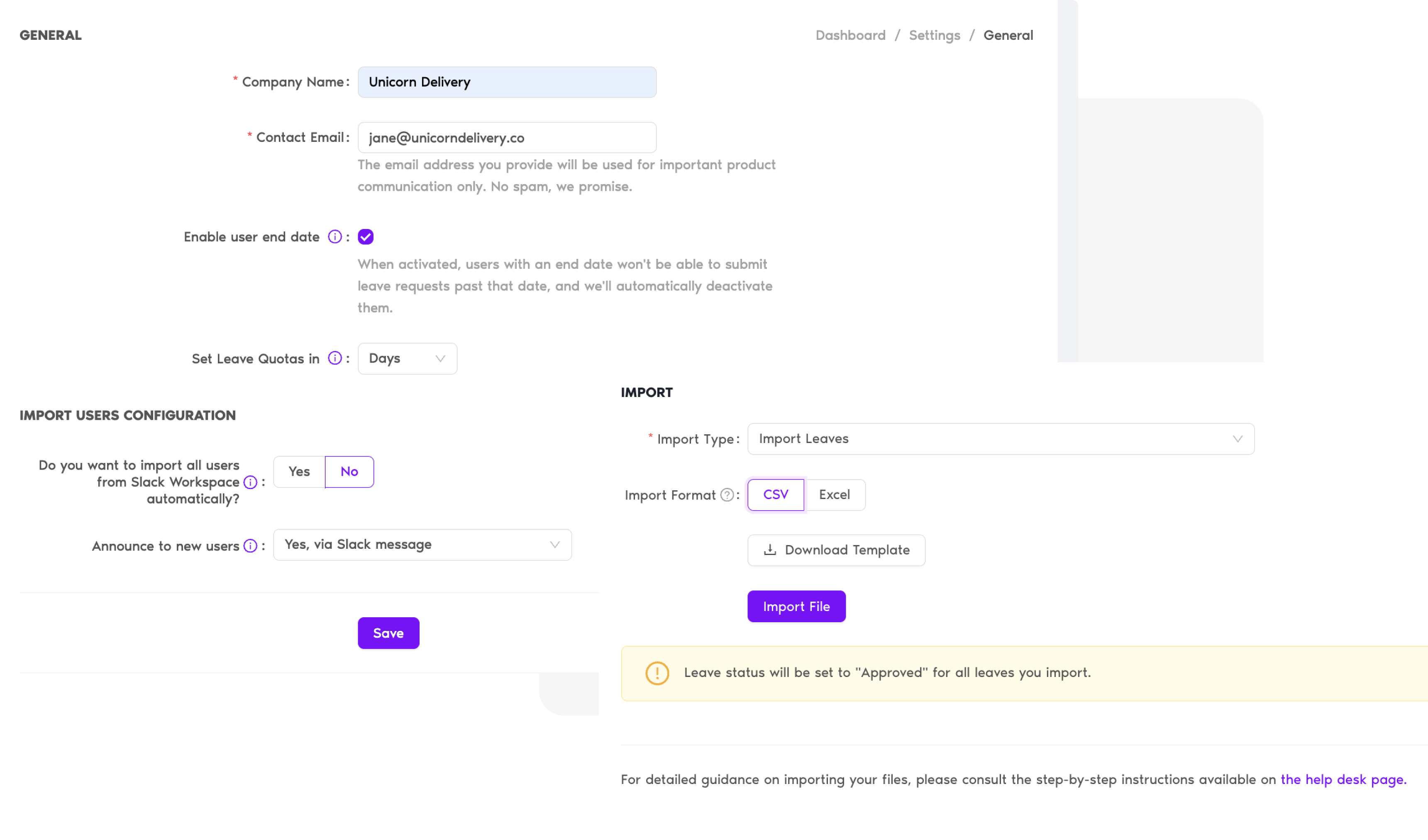 Easily set-up and manage your team