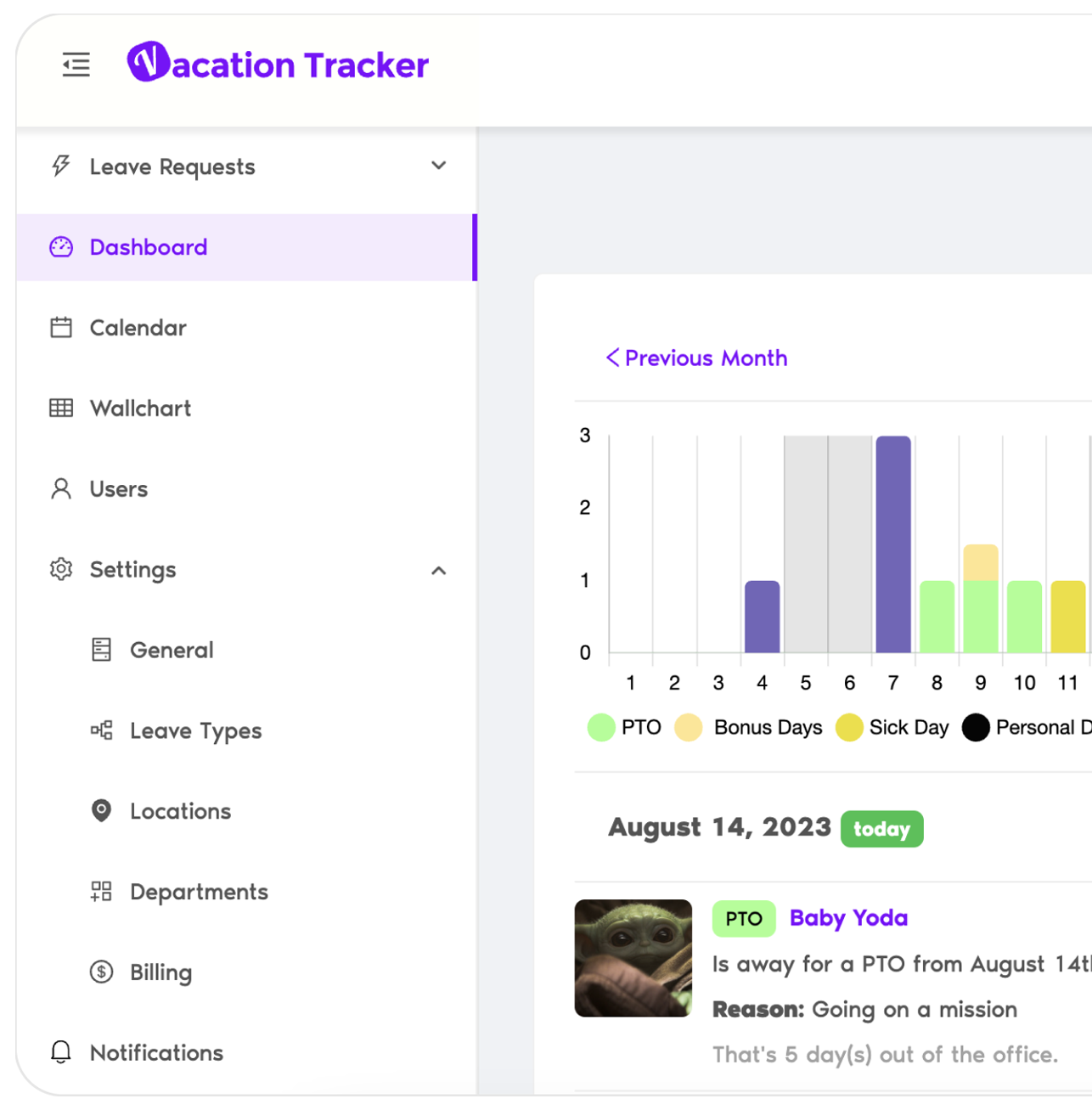 #1 Leave Tracker for Growing Teams