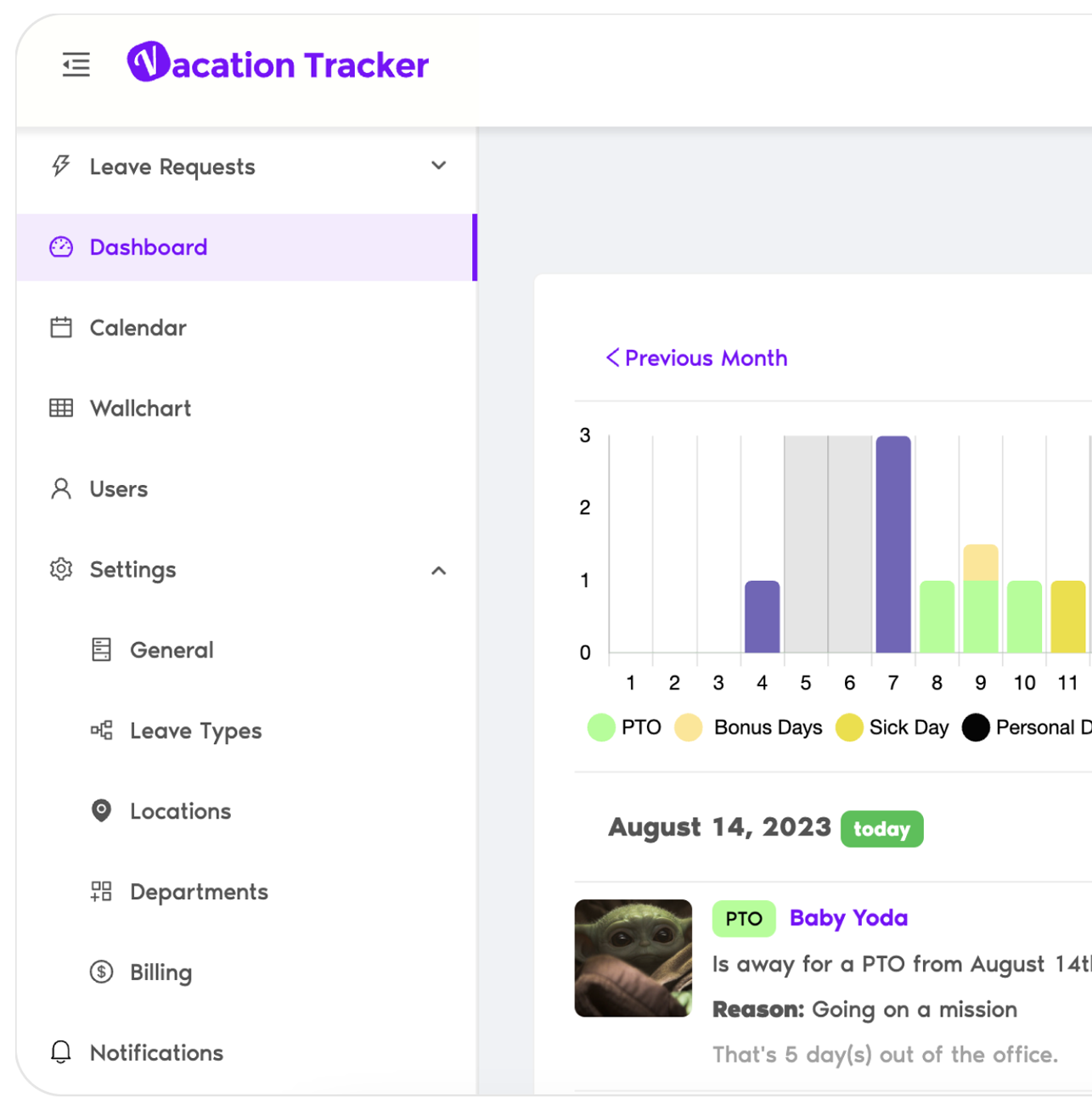 The #1 PTO tracking tool for remote teams