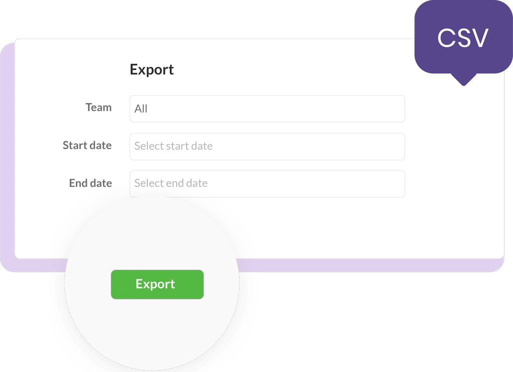 Export Reports from Vacation Tracker as a CSV file